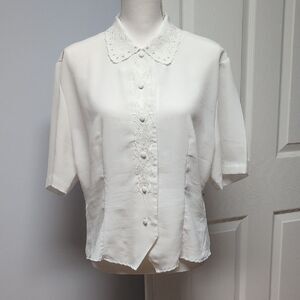 Tess Embroidered Blouse Size 16